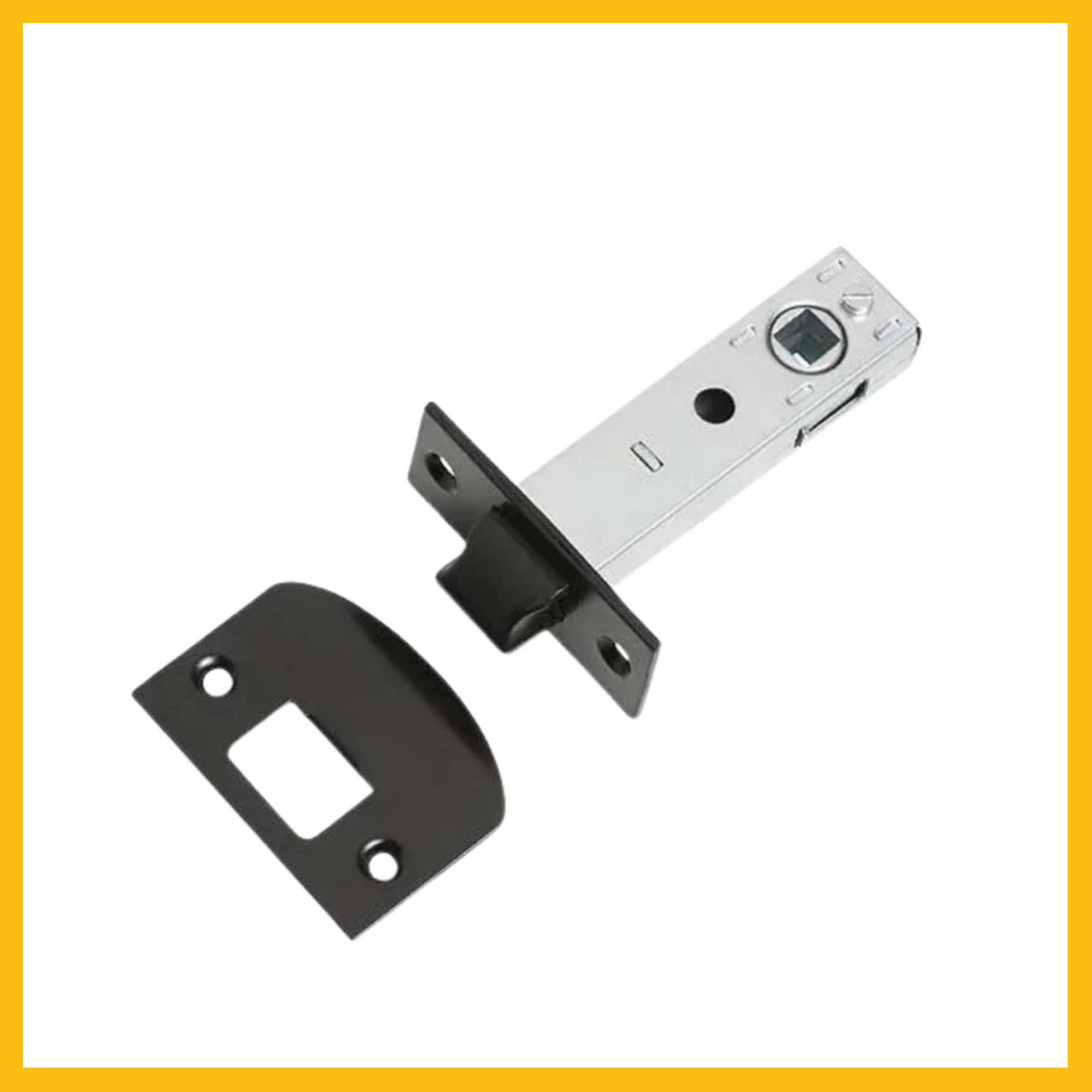 Tubular Latch 60mm Backset Bright Chrome/Satin Chrome/Matt Black