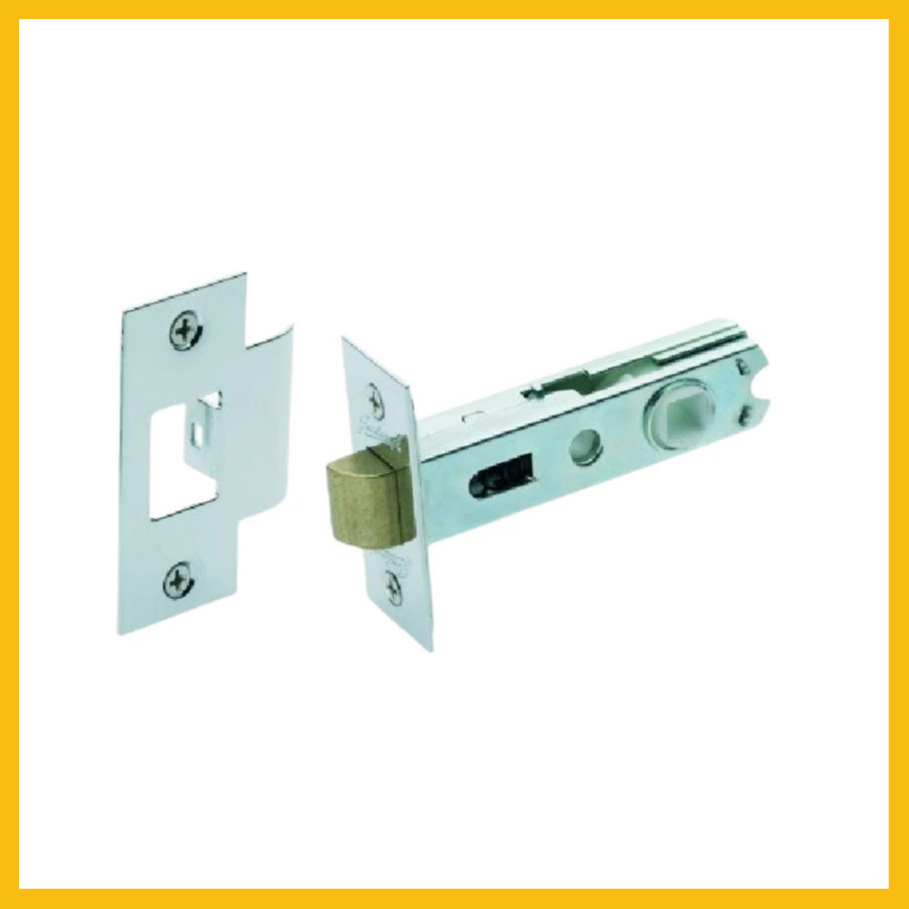 Tubular Latch 60mm Backset Bright Chrome/Satin Chrome/Matt Black