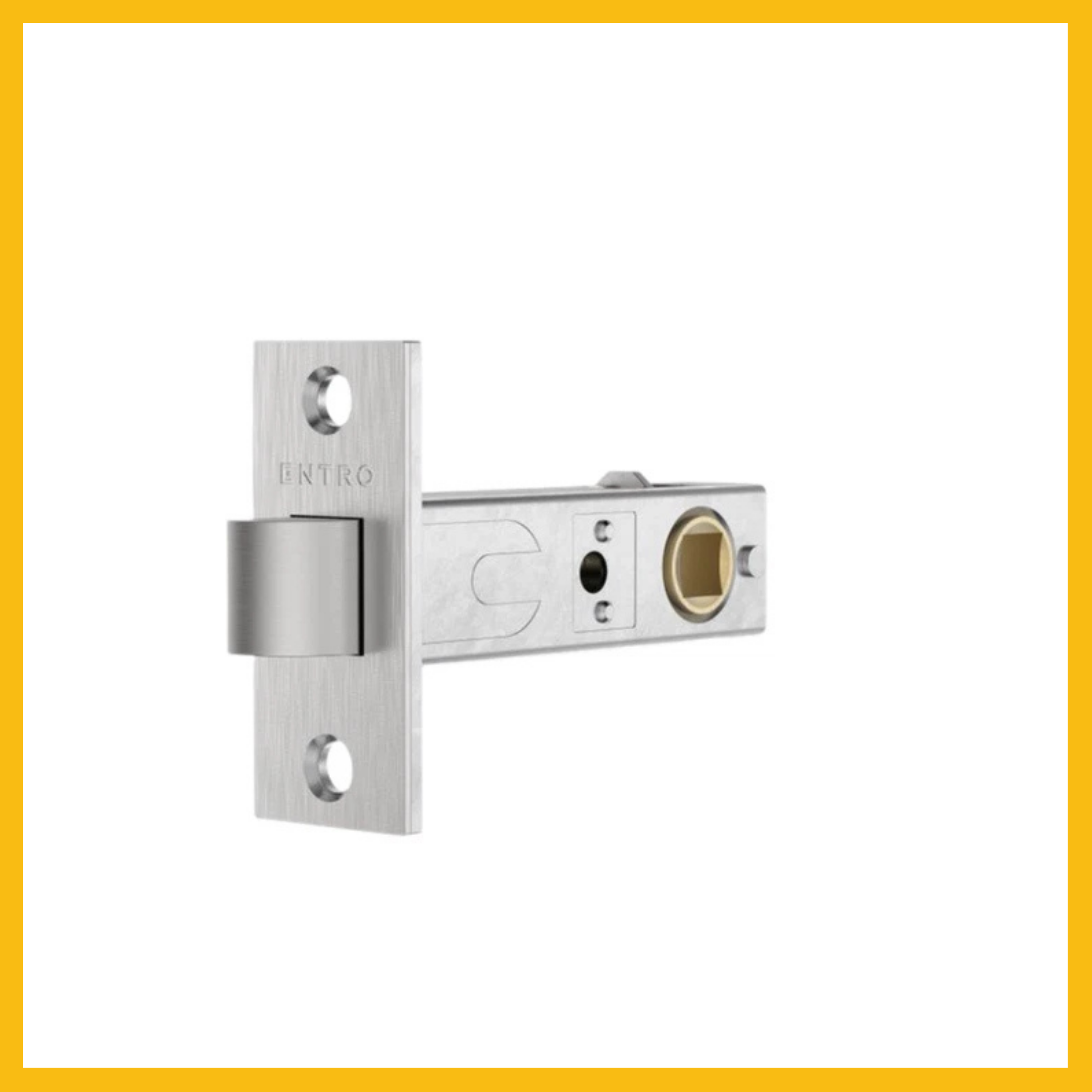 Tubular Latch 60mm Backset Bright Chrome/Satin Chrome/Matt Black