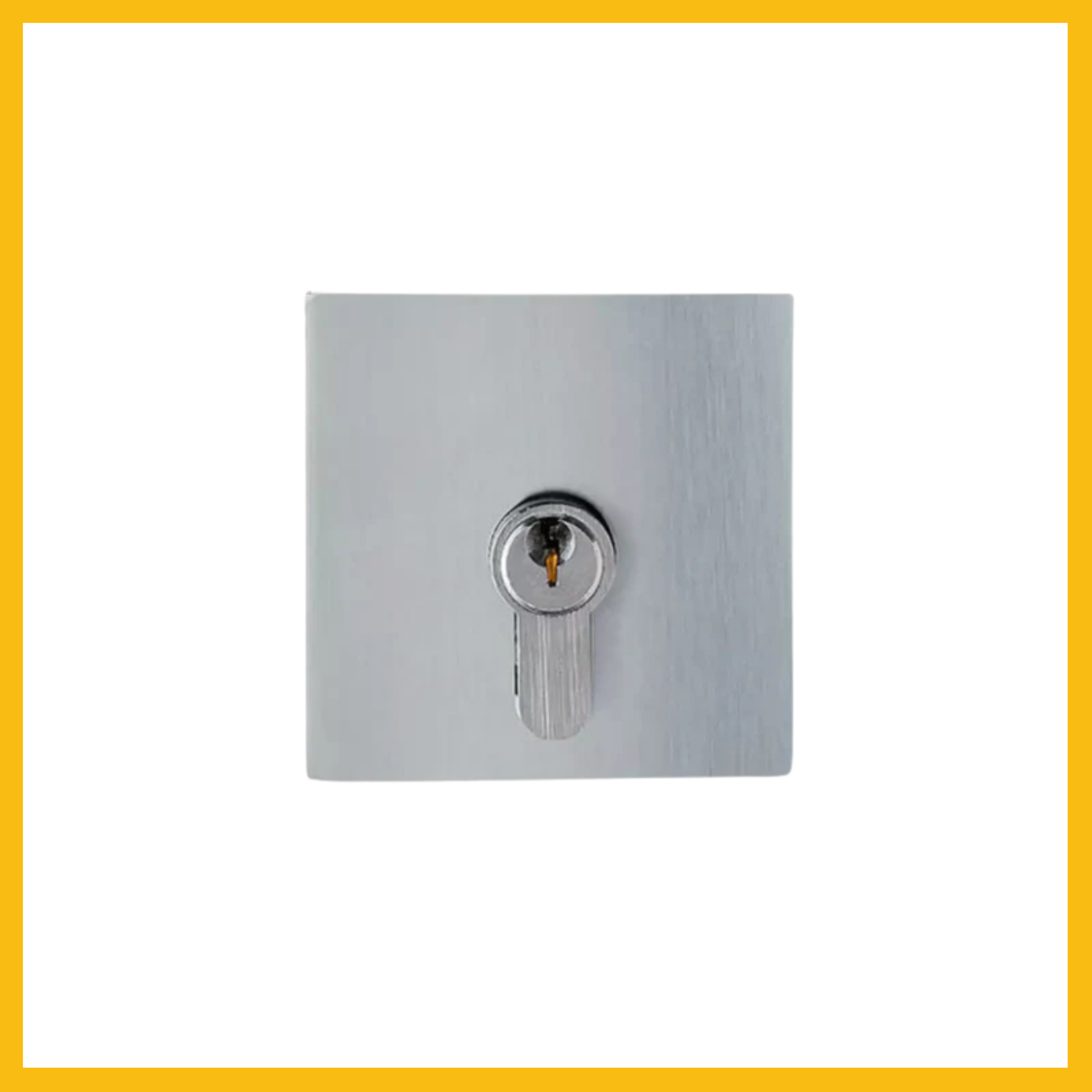 Delf Euro Double Cylinder Deadbolt Square - Satin Chrome