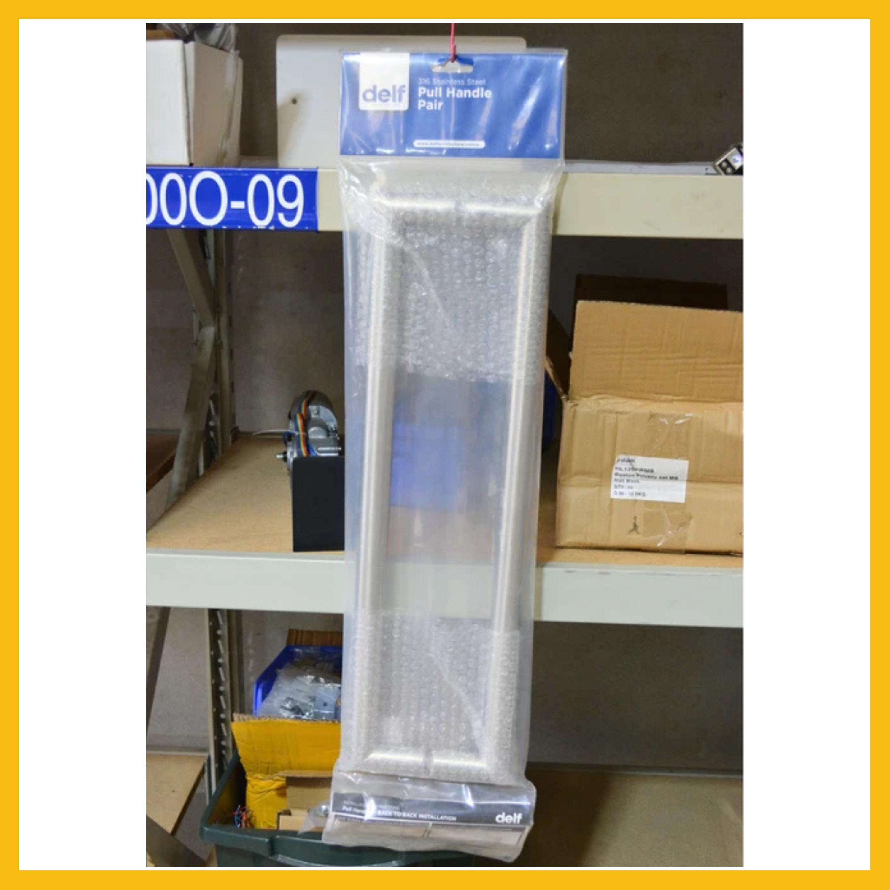 Delf Pull Handle Single 600mm Stainless Steel - Pair