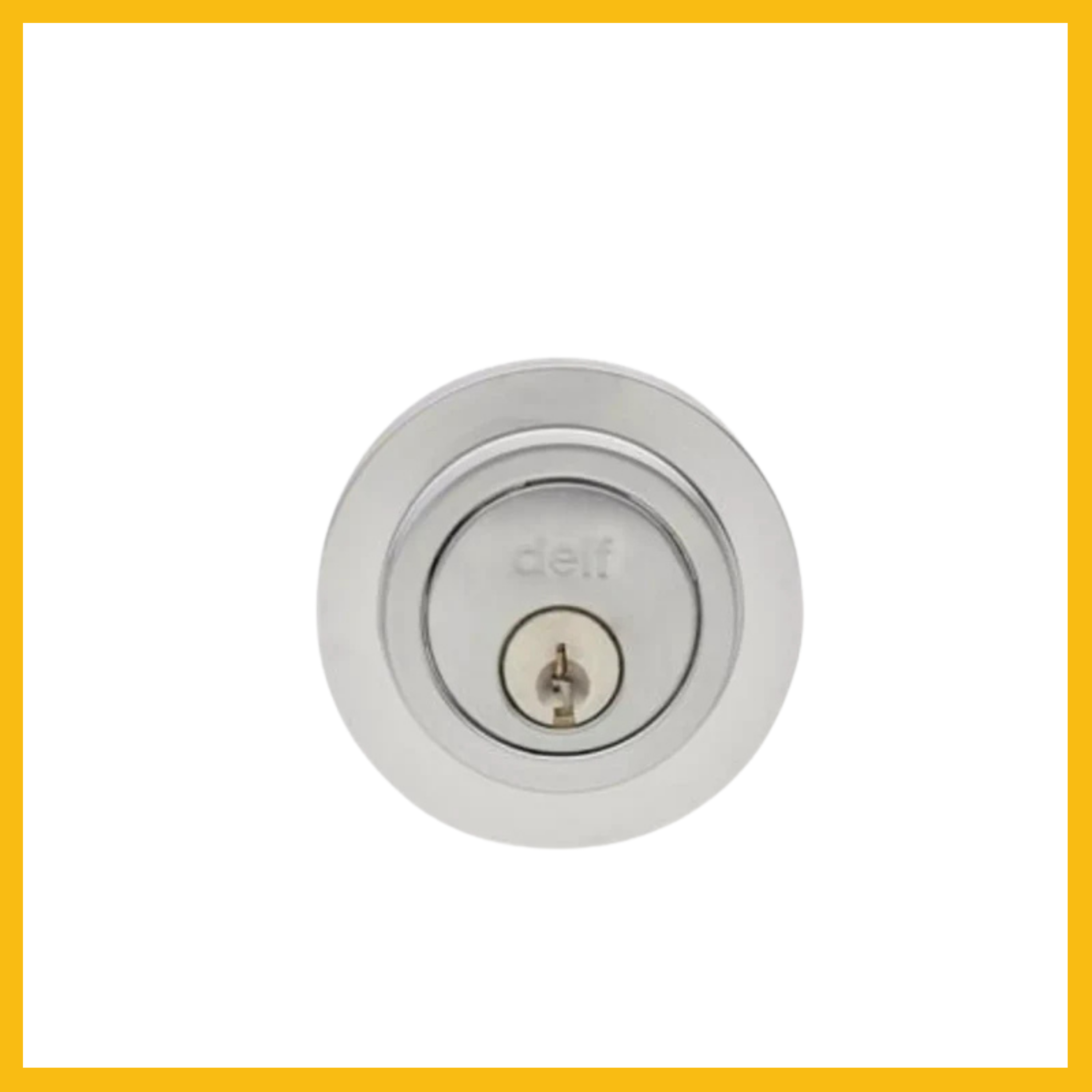 Contemporary Deadbolt Double Cylinder Round MB SPEC KEY- Delf