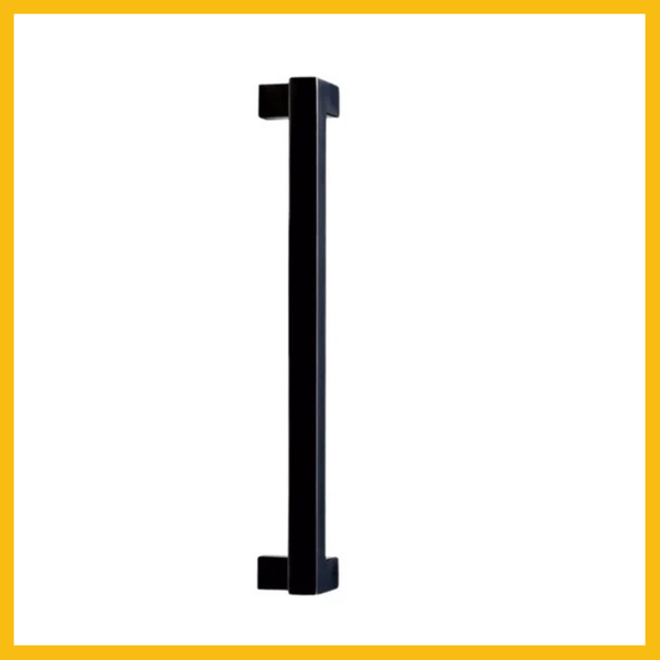 Delf Pull Handle Offset Pair 600mm Matt Black