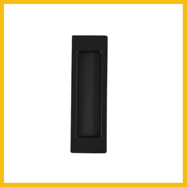 Delf VP Passage Cavity Sliding Door Lock Rectangular Satin Nickel/Matt Black
