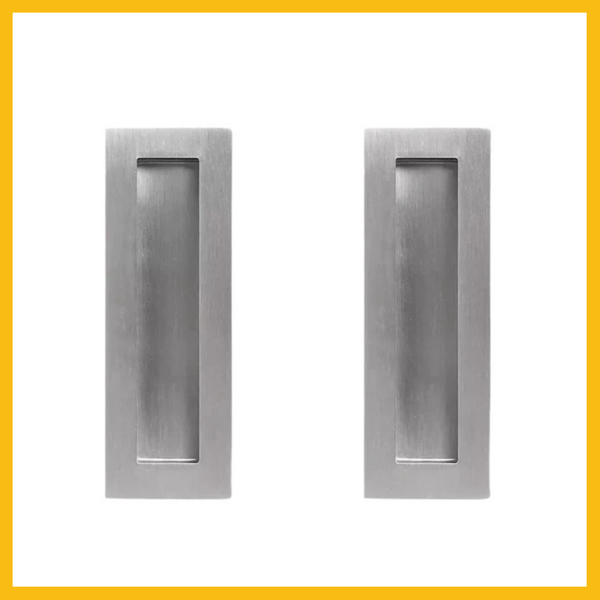 Rectangular Flush Pull Square Well 150mm pack off 2