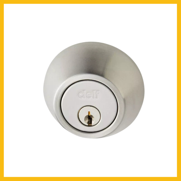 Single Cylinder Deadbolt Polished chrome -Delf