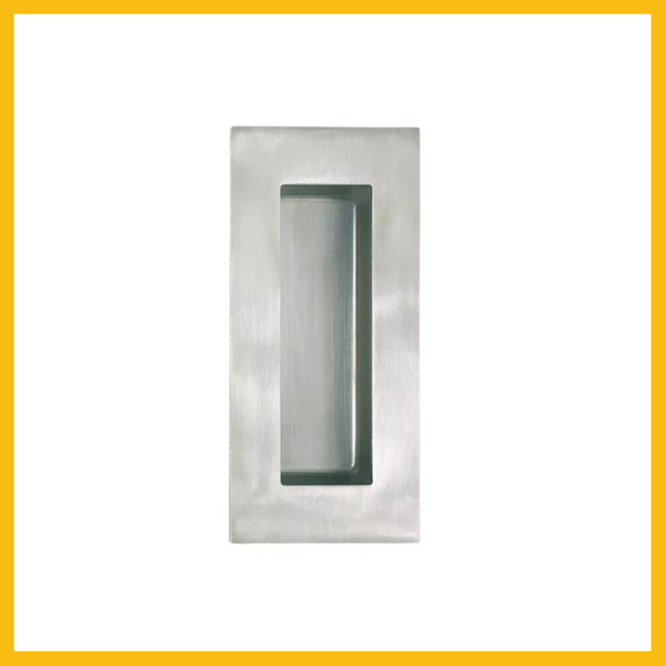 FLUSH PULL 125MM CIRC WELL SS SINGLE