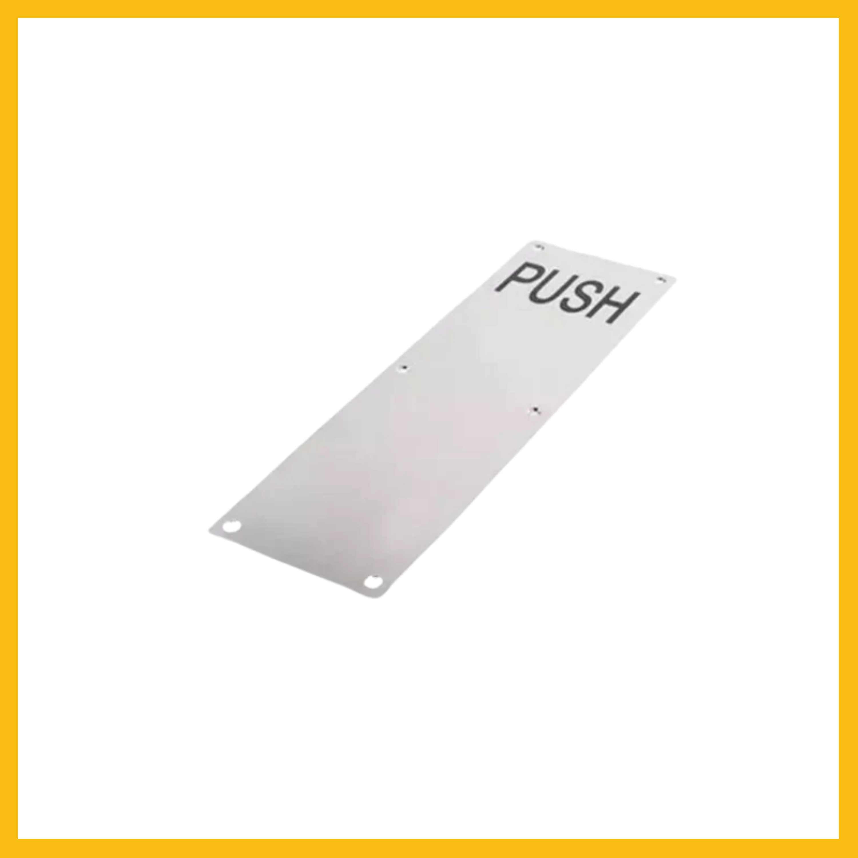 Delf Push Plate Stainless Steel