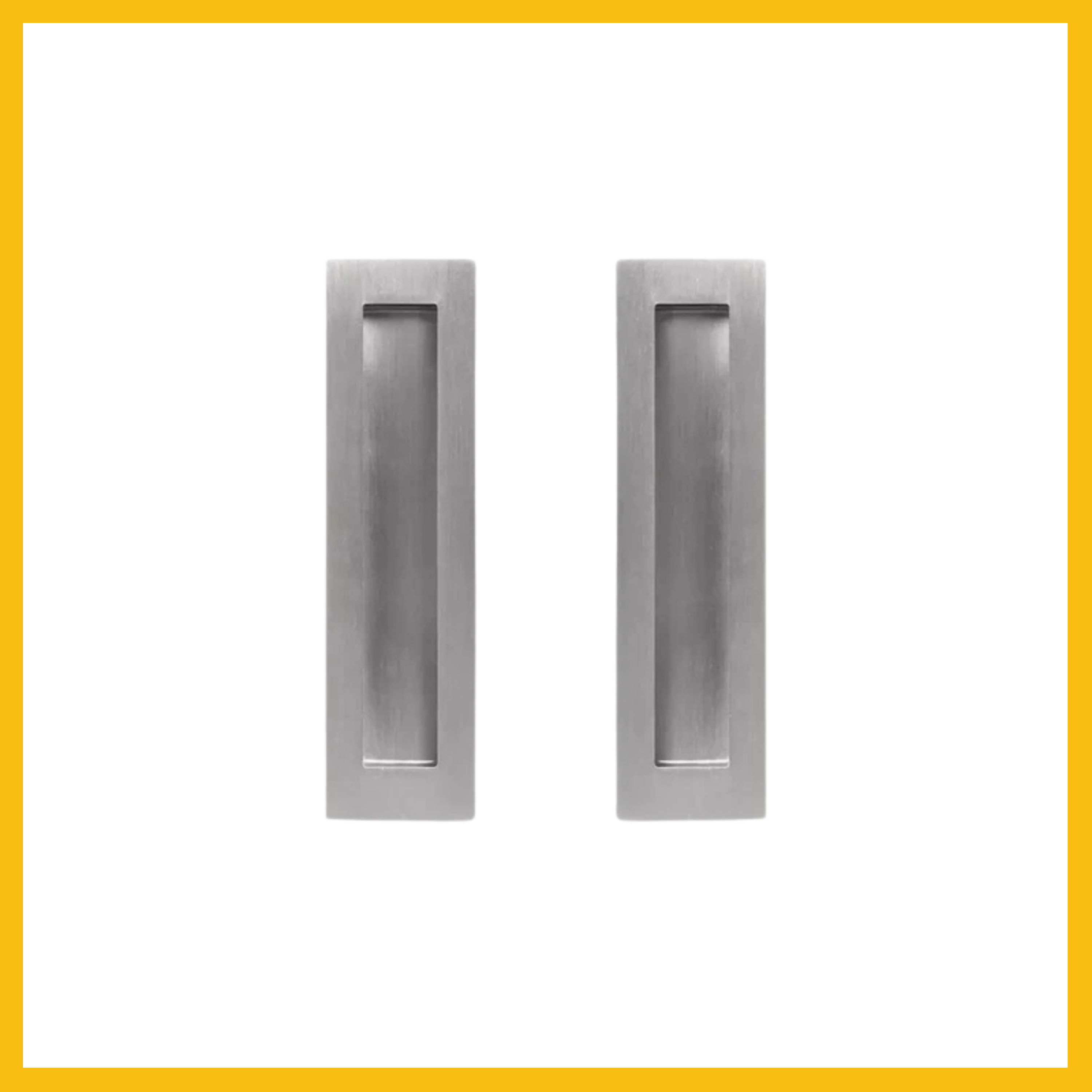 Rectangular Flush Pull Square Well 200mm – Twin Pack