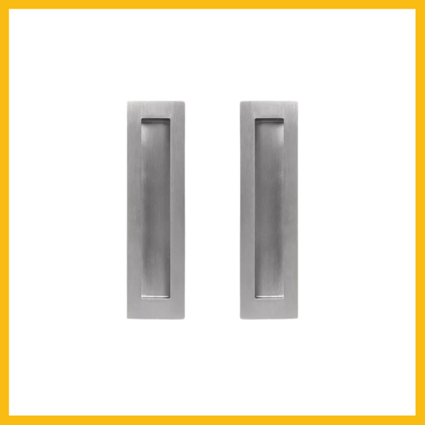 Rectangular Flush Pull Square Well 200mm – Twin Pack