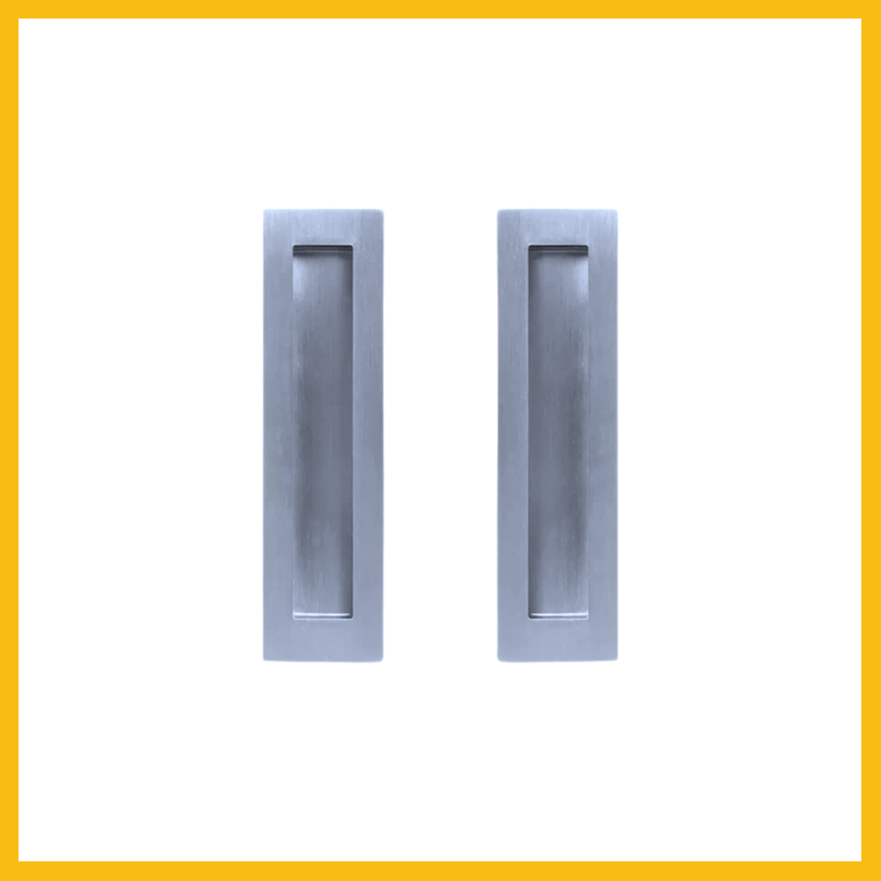 Rectangular Flush Pull Square Well 200mm – Twin Pack