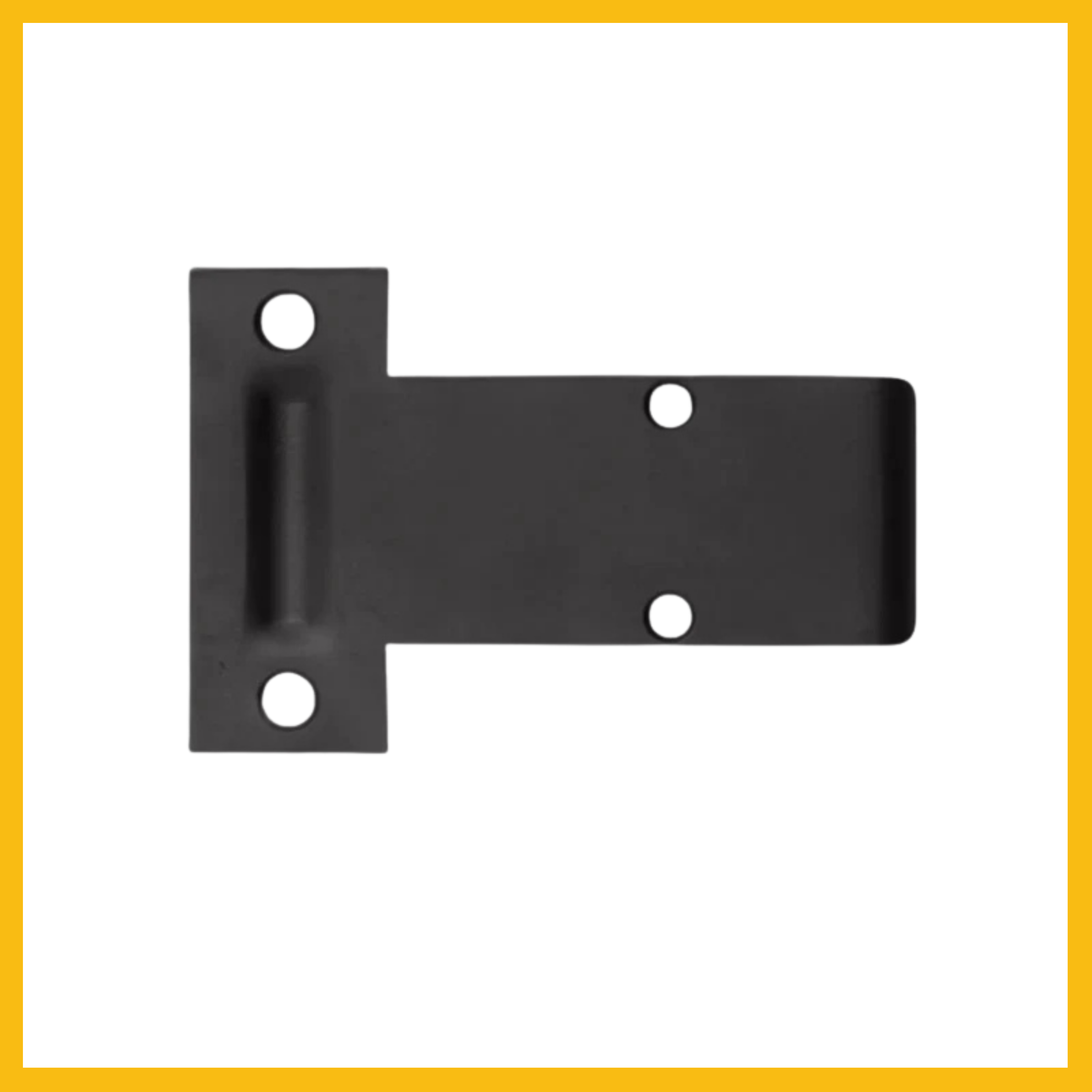 Delf Extended Striker to suit 1200 Roller Bolt Matt Black/Stainless Steel