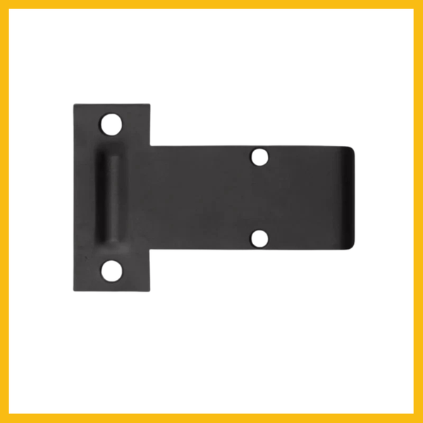 Delf Extended Striker to suit 1200 Roller Bolt Matt Black/Stainless Steel