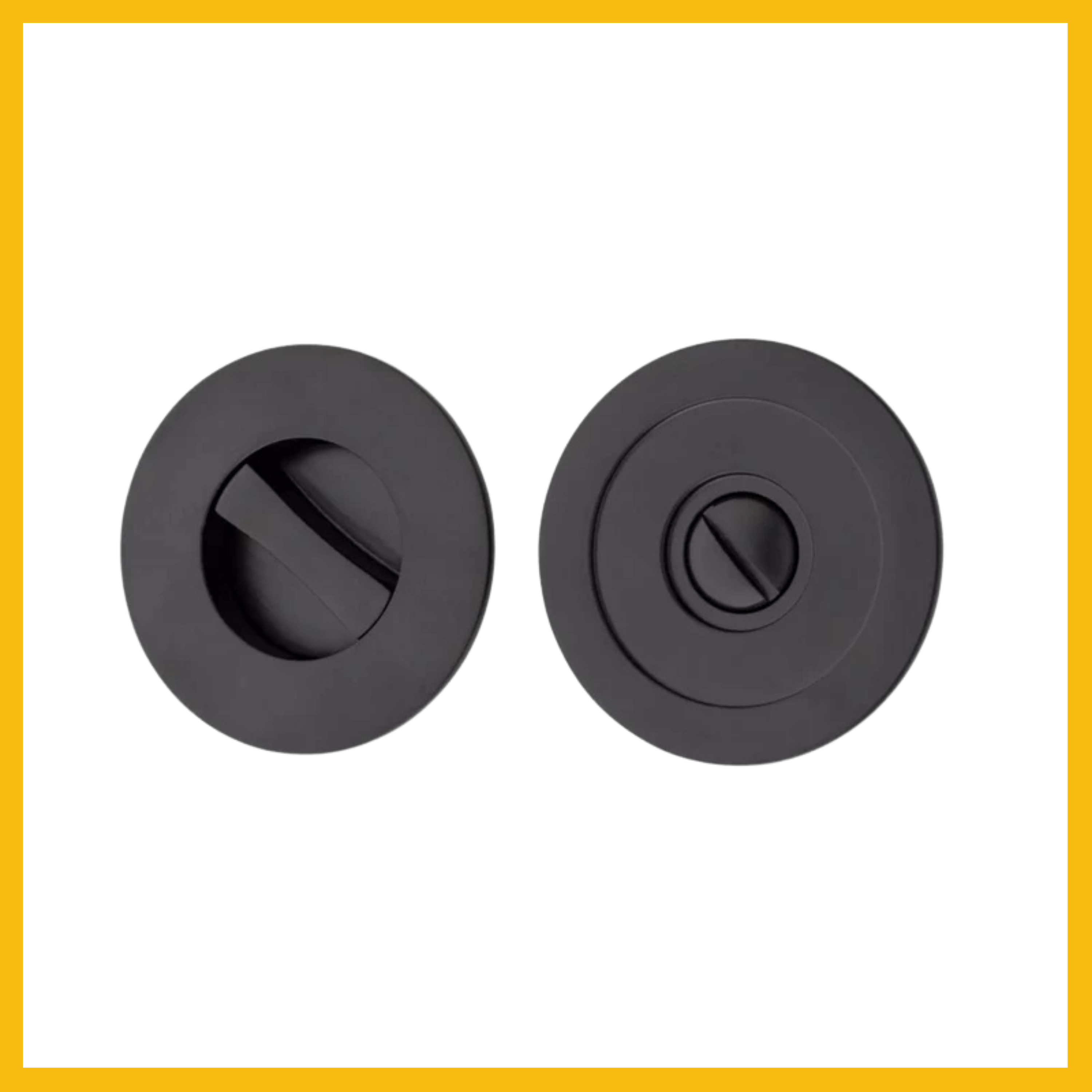 DELF PRIVACY SET ROUND- SATIN BLACK/Matt Black