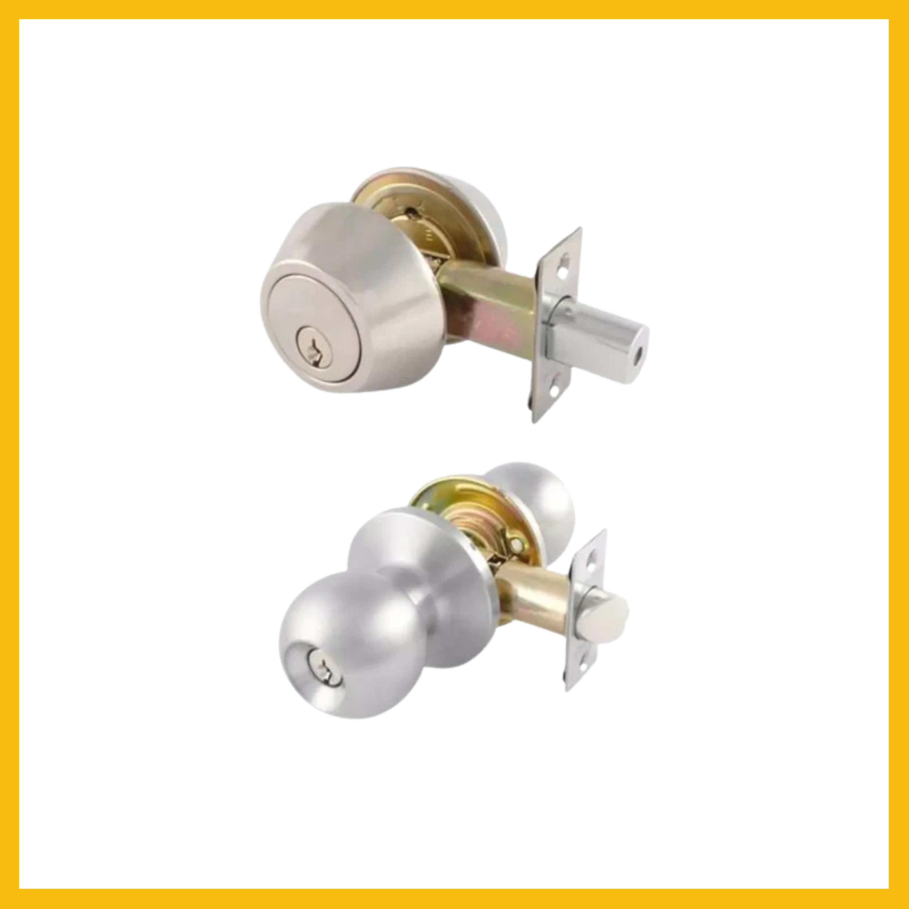 Valencia Combination Entrance Knob Set SS