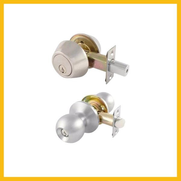 Valencia Combination Entrance Knob Set SS