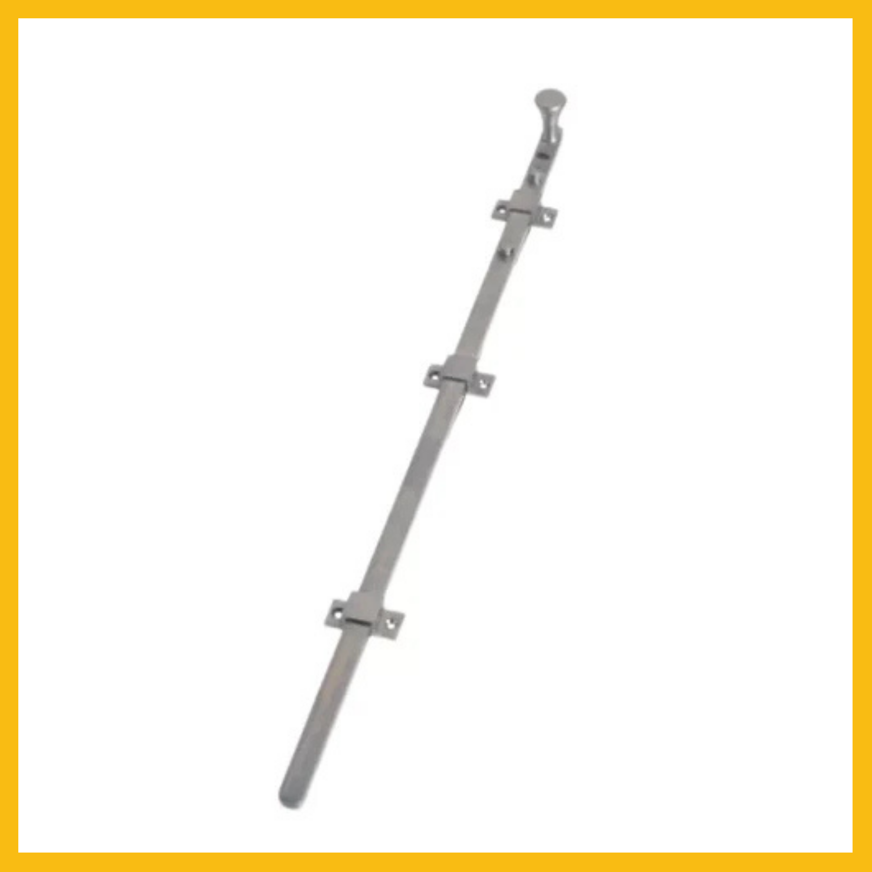 Delf Surface Mount Panic Bolt 300mm/200mm Satin Chrome