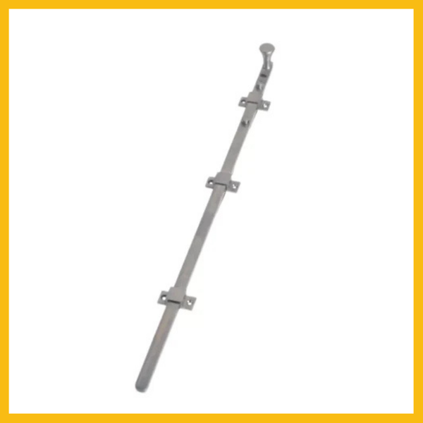 Delf Surface Mount Panic Bolt 300mm/200mm Satin Chrome