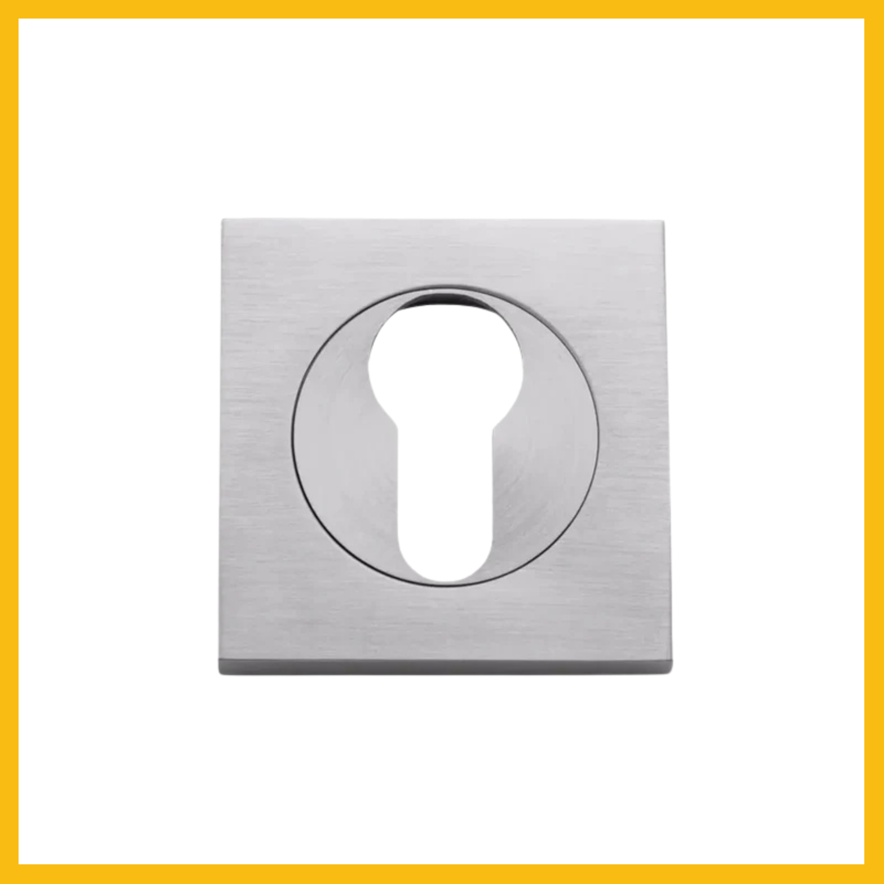 Escutcheon Euro Square (Pair) - Delf