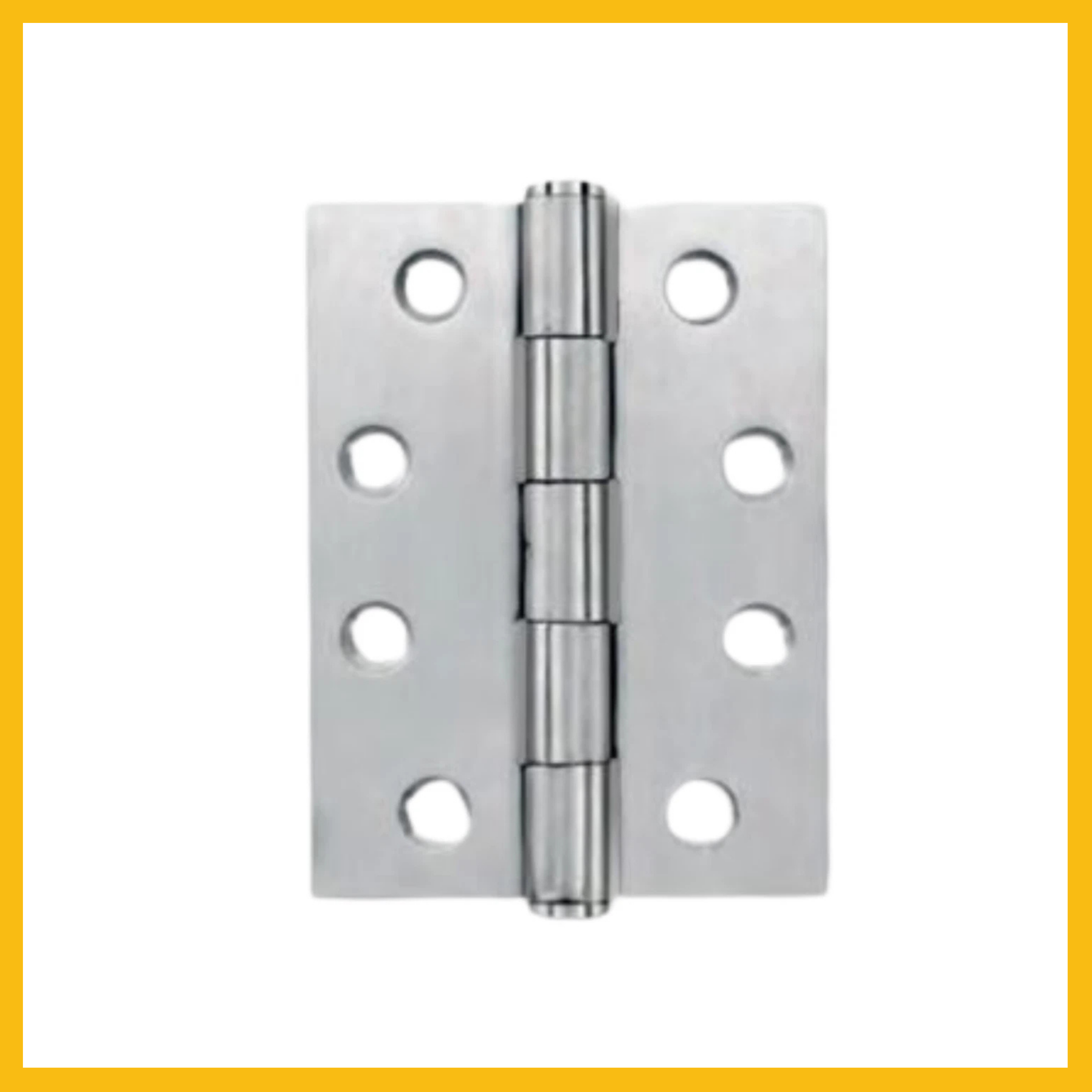 Satin Chrome Architectural Fixed Pin Butt Hinge