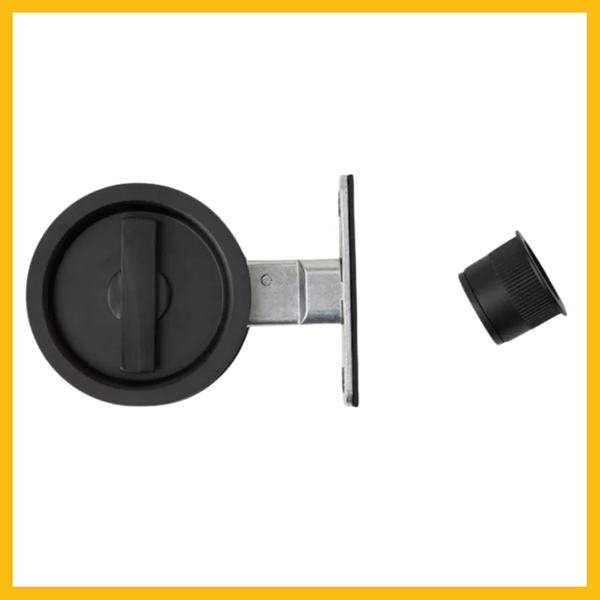 Delf VP Privacy Cavity Sliding Door Lock Satin Chrome/Matt Black/Bright Chrome