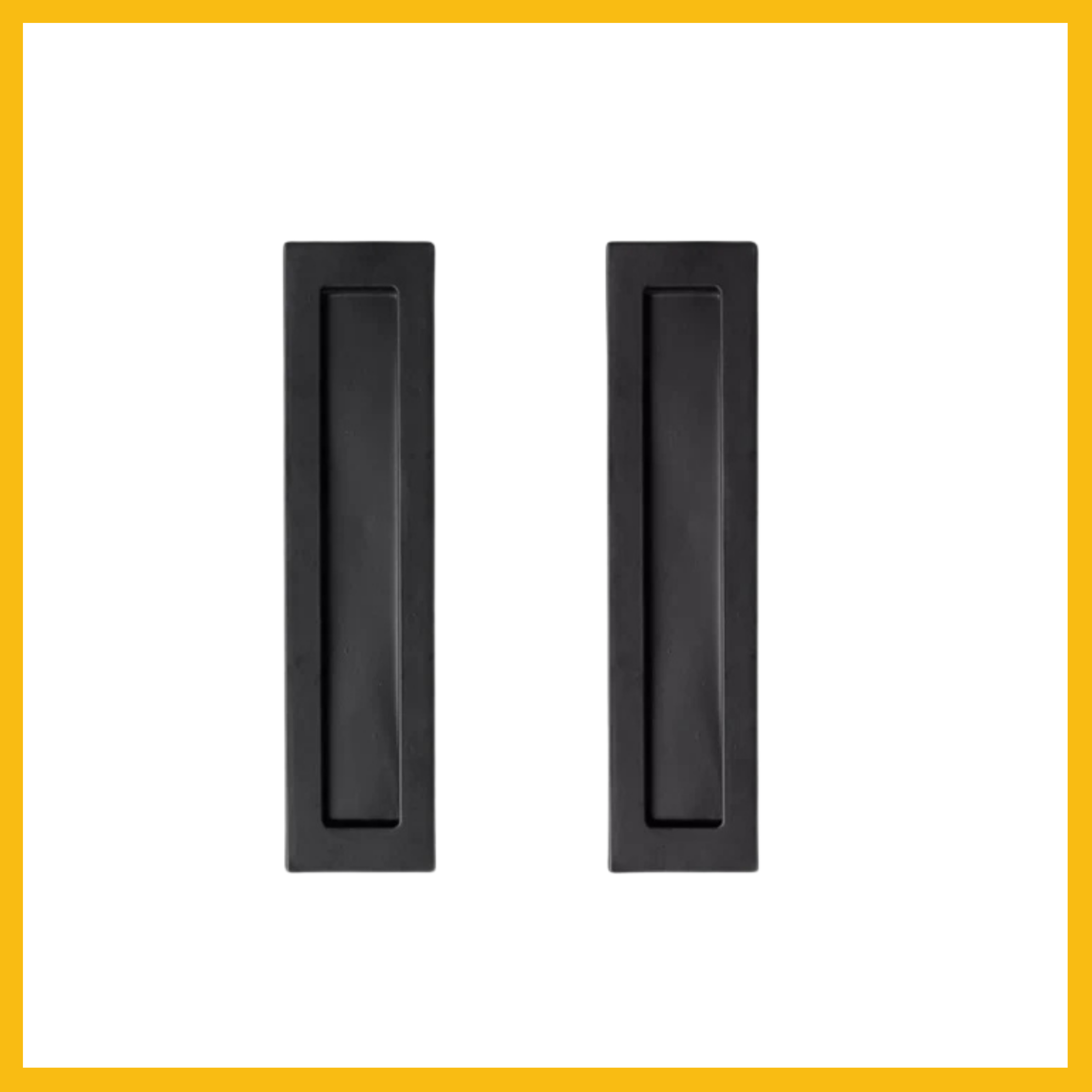 Rectangular Flush Pull Square Well 200mm – Twin Pack