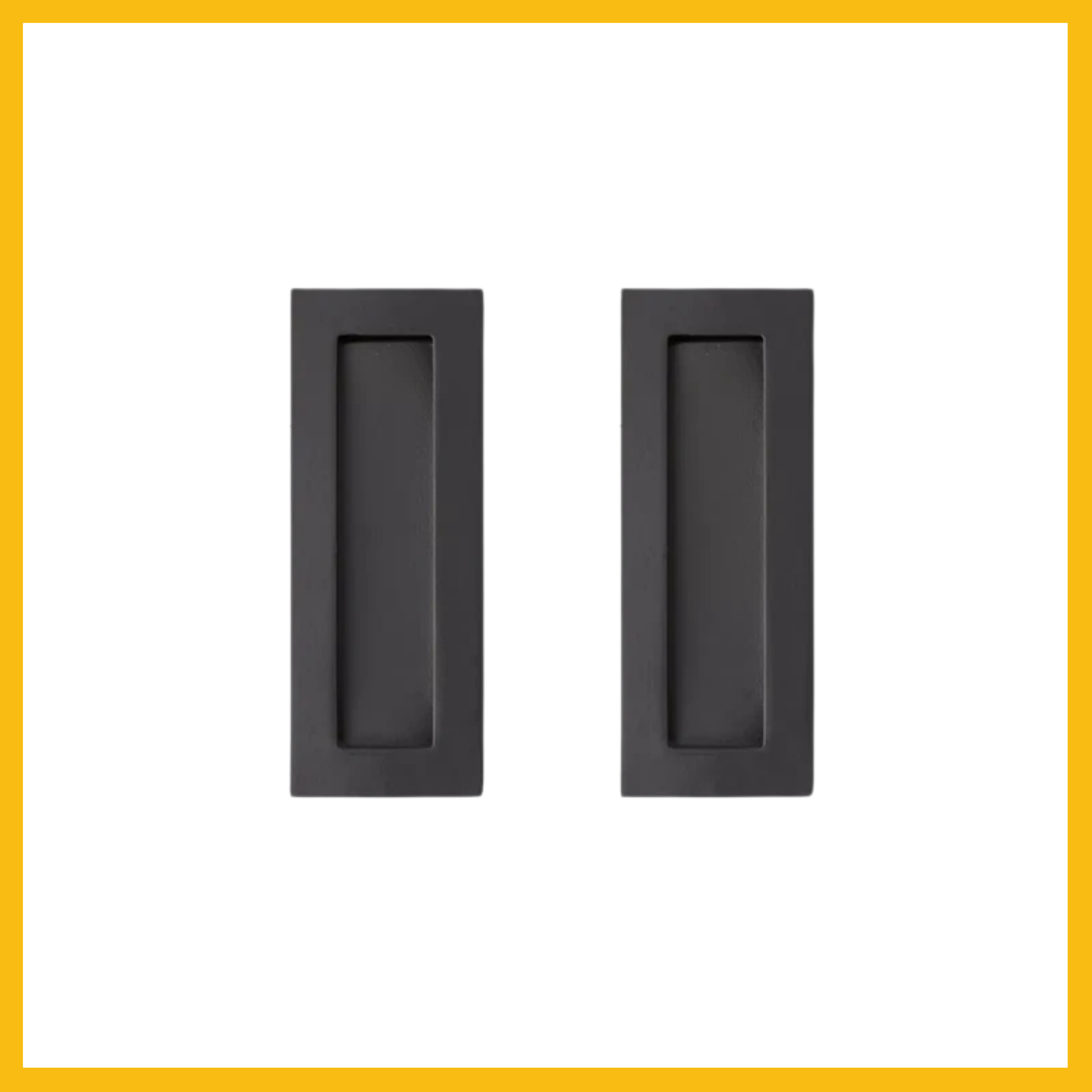 Rectangular Flush Pull 125mm -Twin Pack - Delf