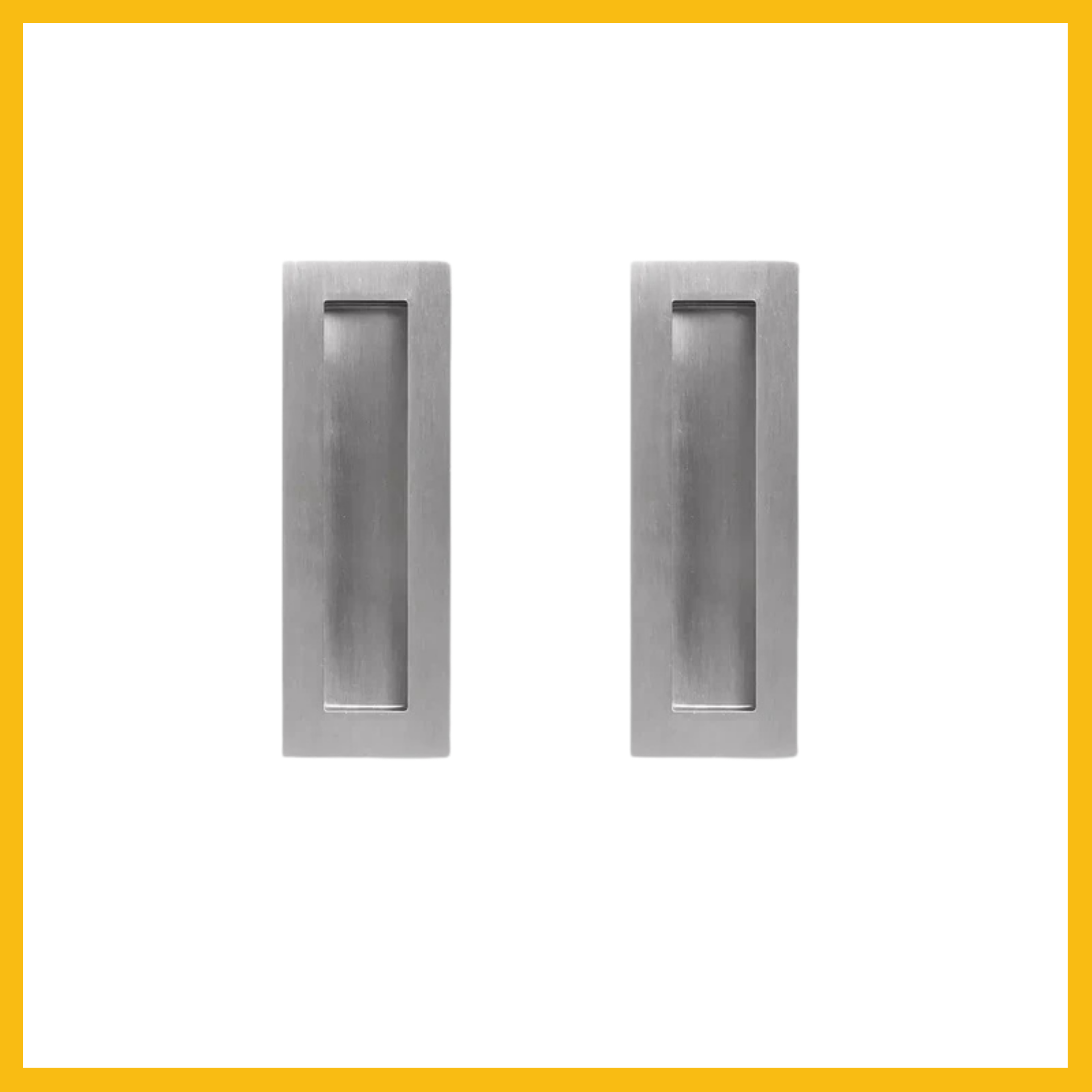 Rectangular Flush Pull 125mm -Twin Pack - Delf