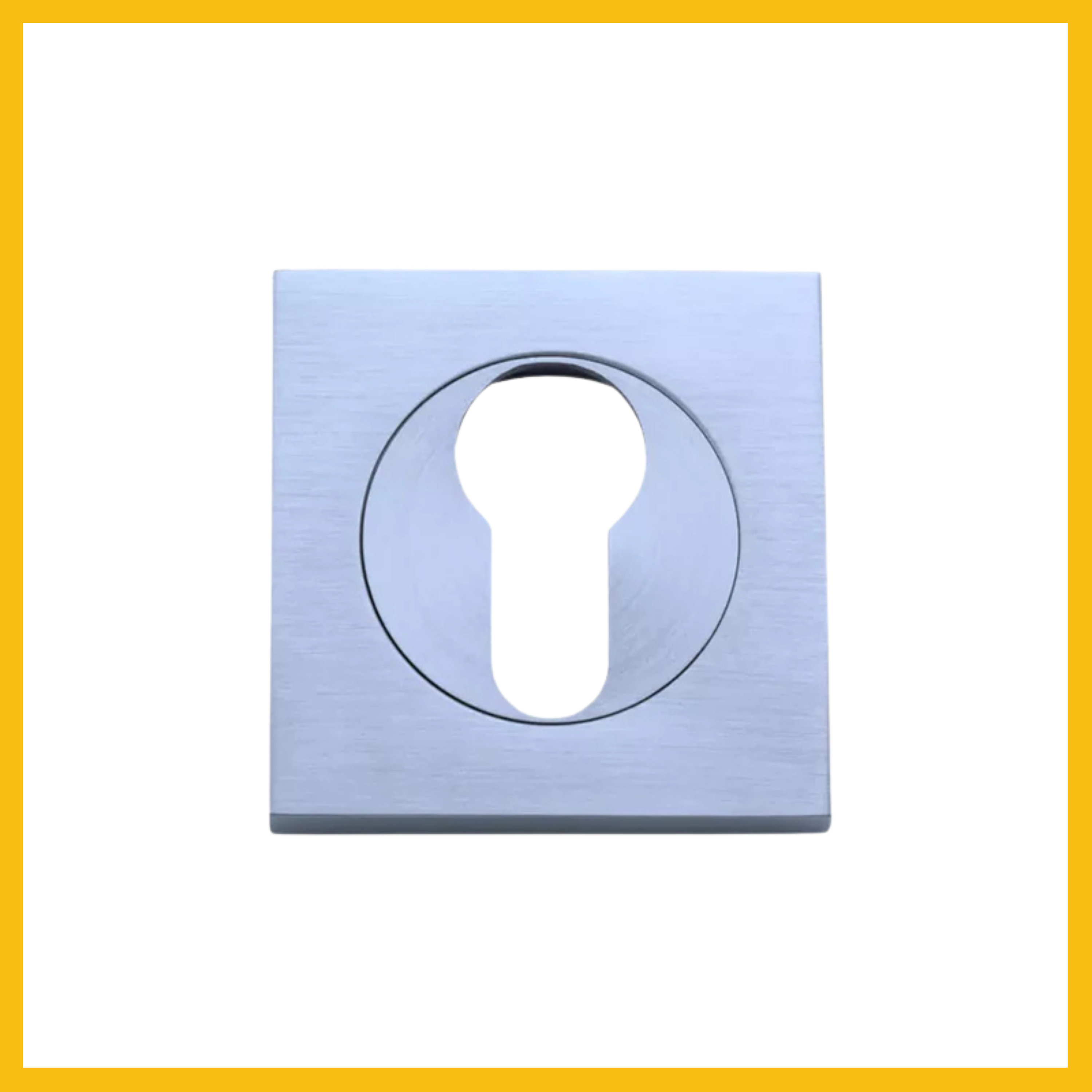 Escutcheon Euro Square (Pair) - Delf