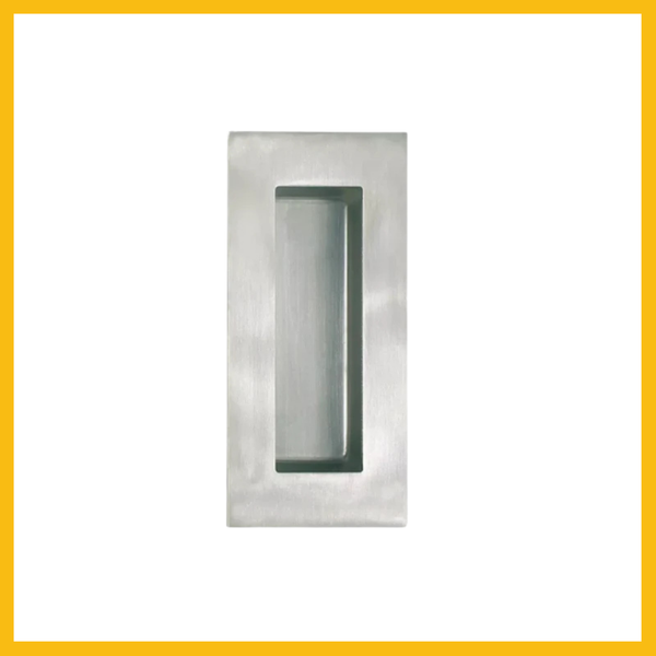 Rectangular Flush Pull Oval Well 100mm – Twin Pack