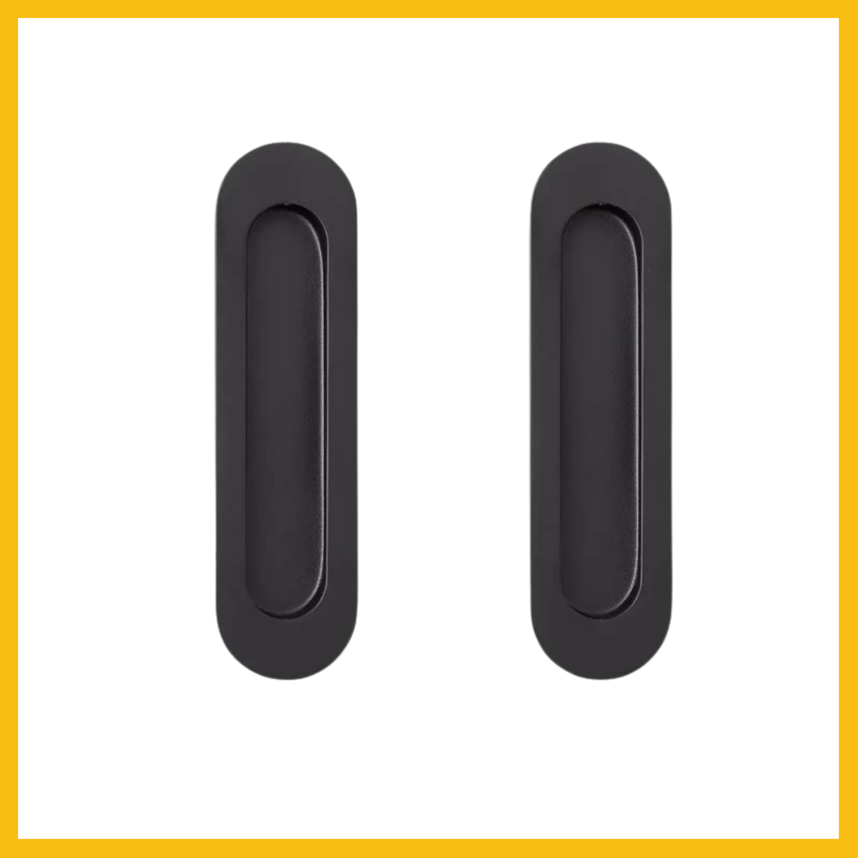 Oval Flush Pull 120mm Twin Pack - Delf