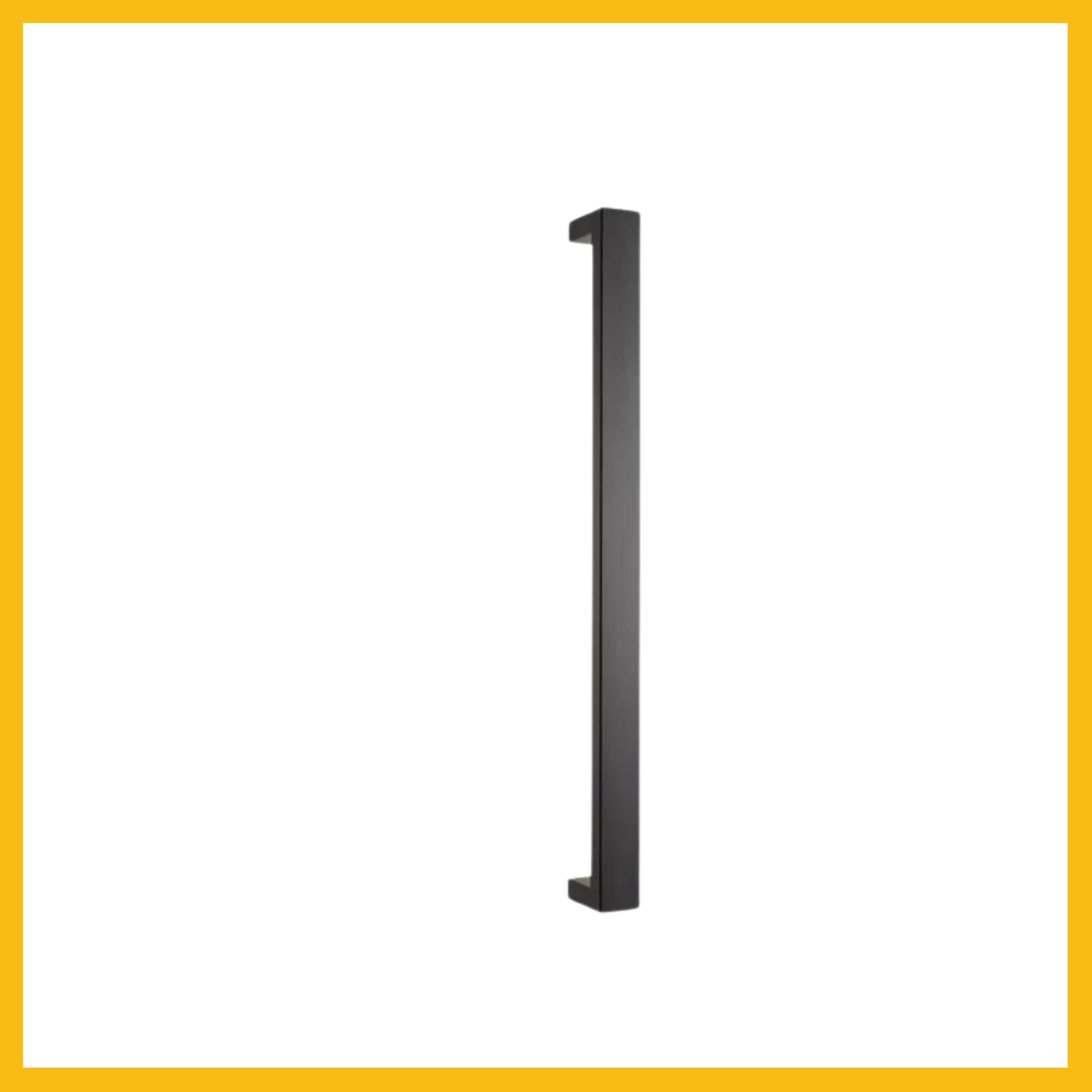 Delf Pull Handle B2B Square 25mm 316L 450mm Matt Black Twin