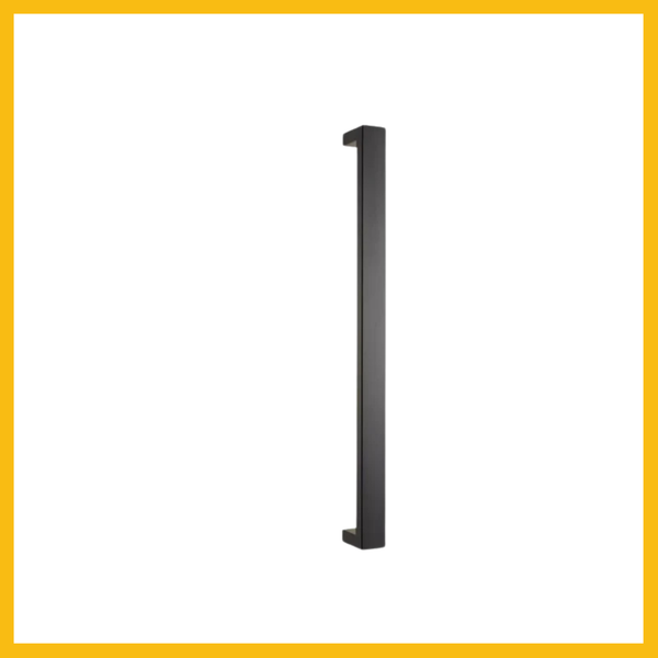 Delf Pull Handle B2B Square 25mm 316L 450mm Matt Black Twin