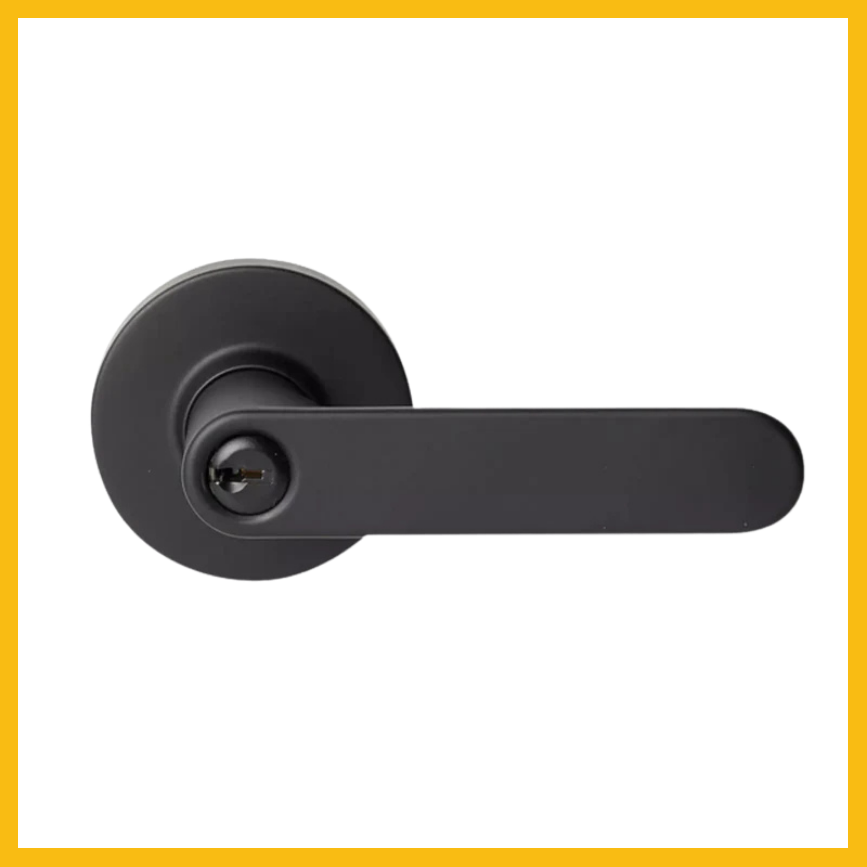 Delf Reno Round Rose Entrance Lever Matt Black / Satin Chrome | eBay