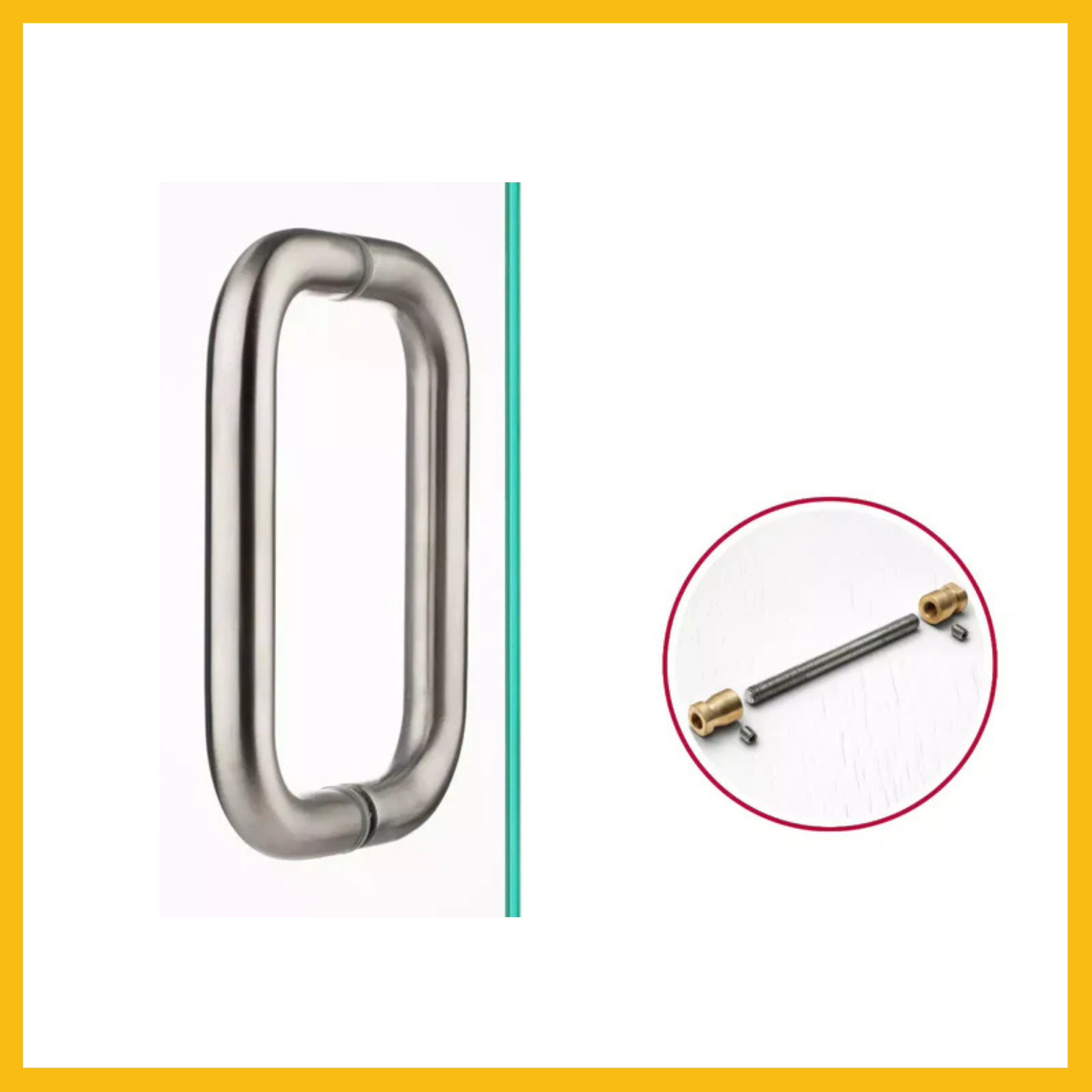 back to back pull handle For Sliding doors 150mm Pair