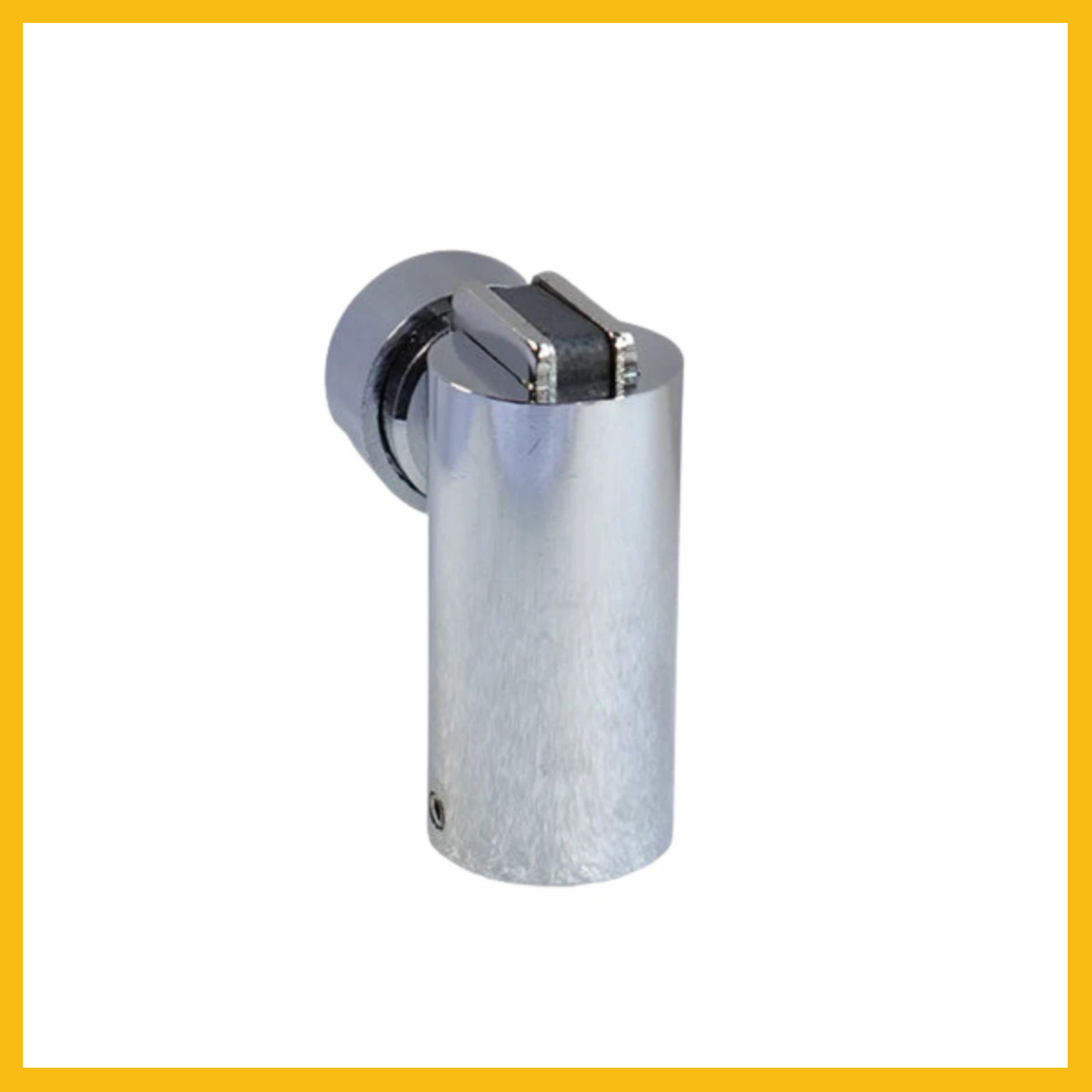 Delf Floor/Wall Stop Magnetic- Satin Chrome/Bright Chrome