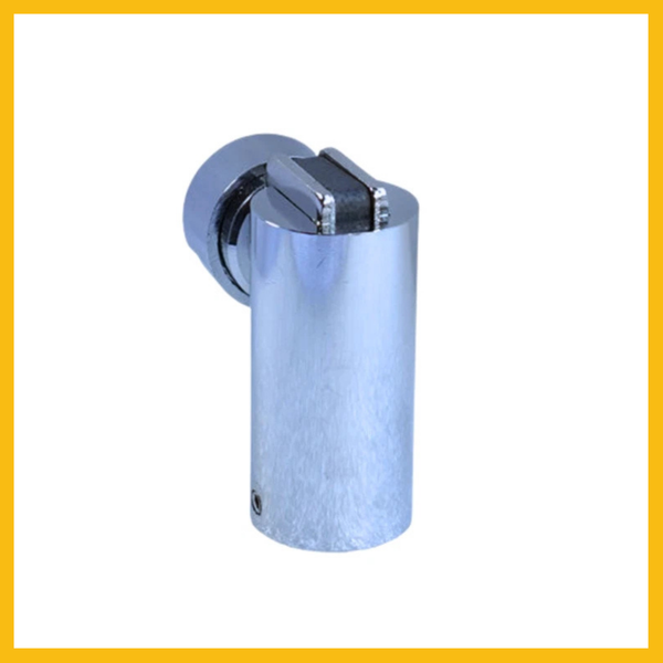 Delf Floor/Wall Stop Magnetic- Satin Chrome/Bright Chrome