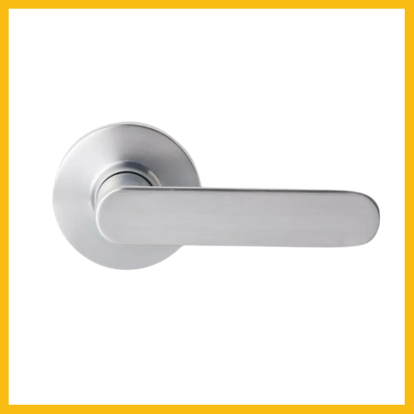 Delf Reno Round Rose Dummy Lever Satin Chrome
