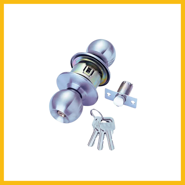 Entrance Door Handles Set Passage Entry Door Lock Knobs Privacy Locks + 3 Keys