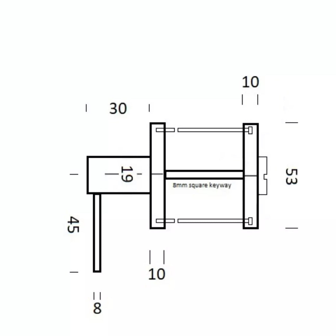 Disabled Indicator Bolt Round Rose Set SSS Compliant to AS1428.1