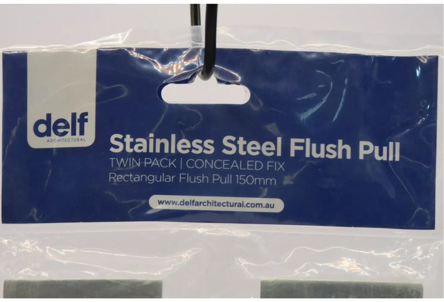 Rectangular Flush Pull Square Well 150mm pack off 2