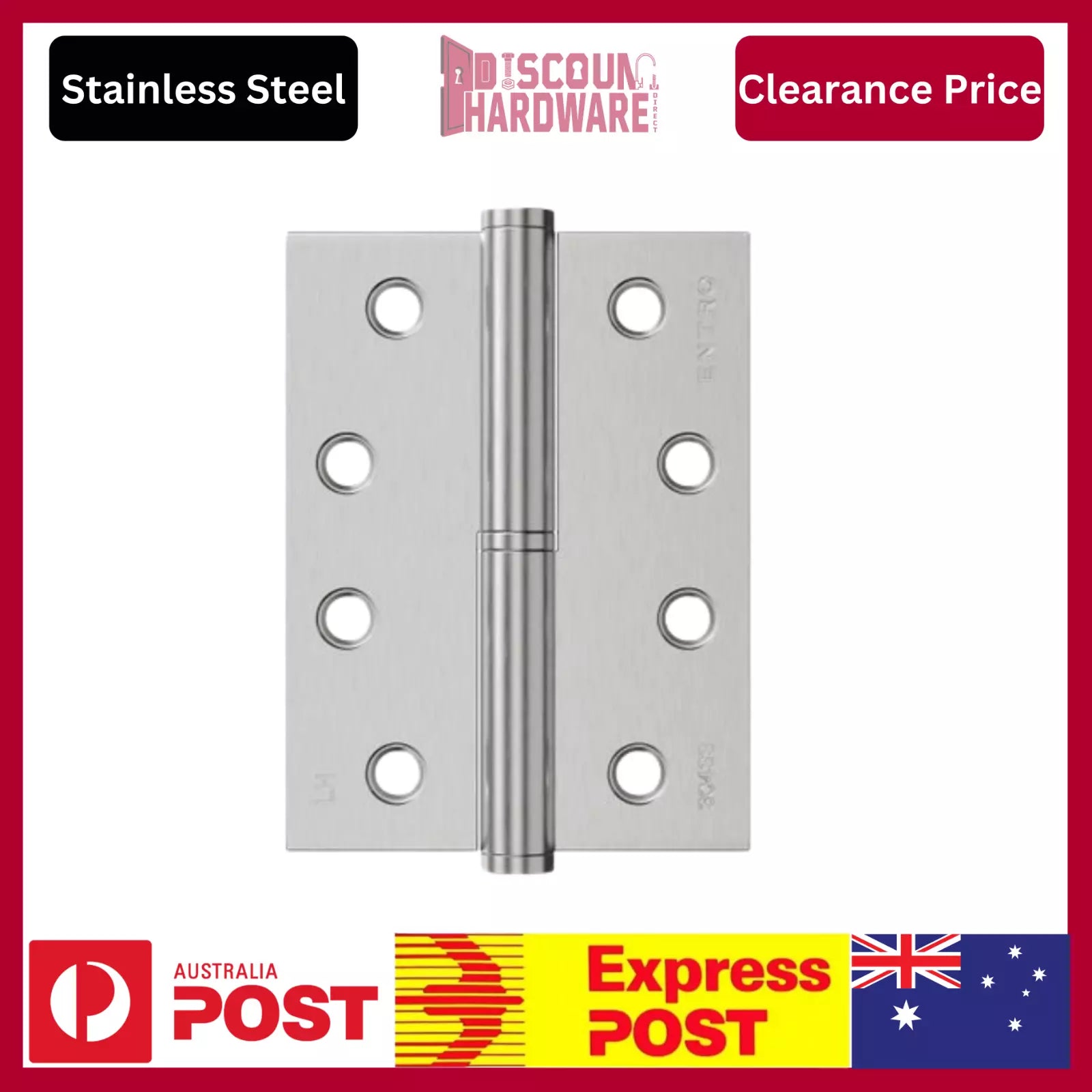 Lift Off Hinge Left Hand 100x75x2.5mm SSS