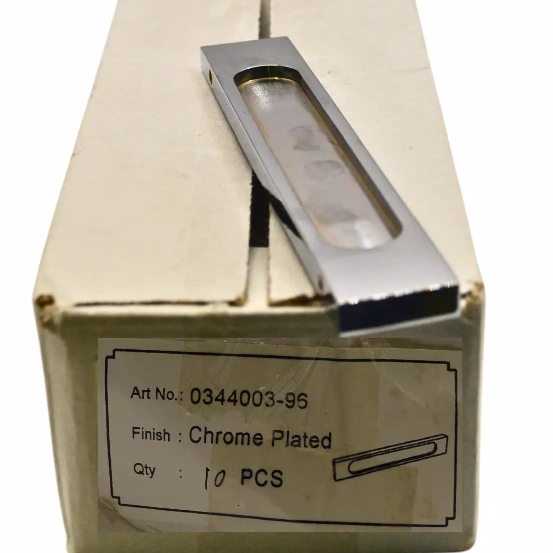 Delf Cabinet Handle - Chrome Plated (96 mm) - Pack of 10
