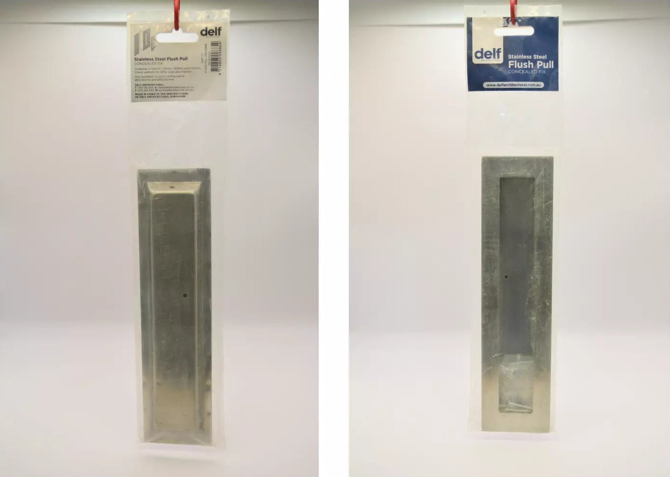 Rectangular Flush Pull Square Well 200mm – Twin Pack