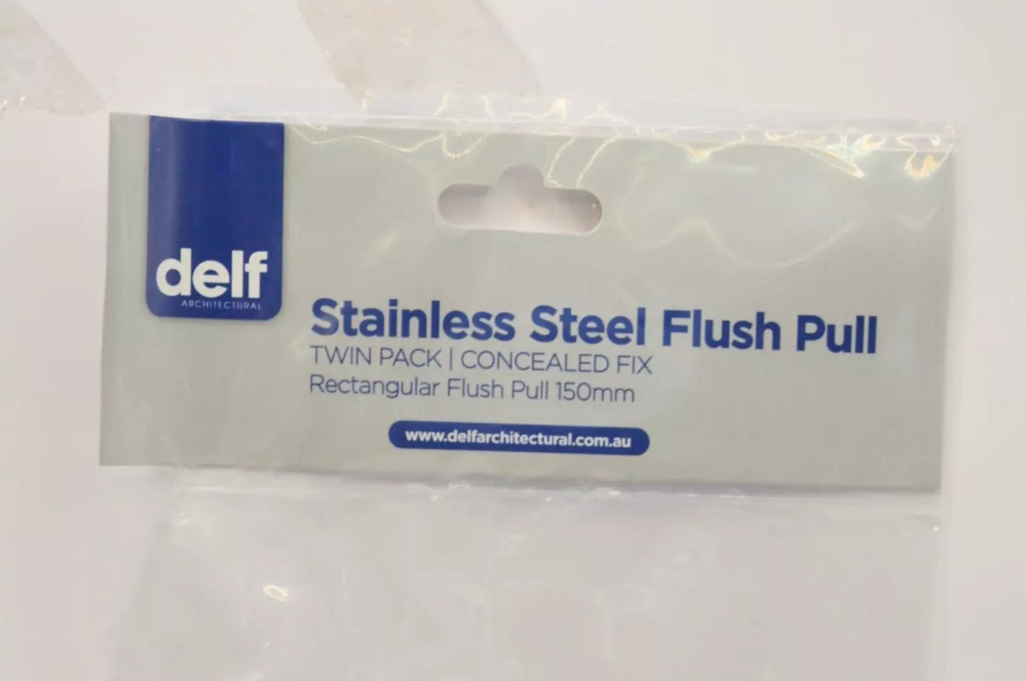 Rectangular Flush Pull Square Well 150mm pack off 2