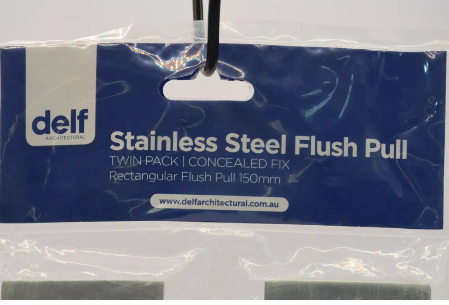 Rectangular Flush Pull Square Well 150mm pack off 2